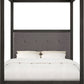 Oxford Queen-Size Canopy Bed in Dolphin