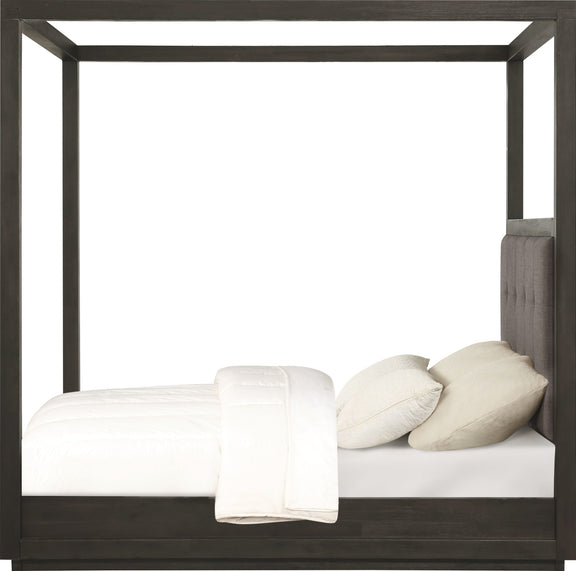 Oxford King-Size Canopy Bed in Dolphin