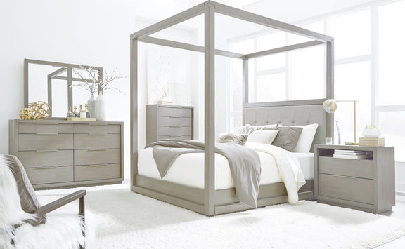 Oxford Canopy Bed in Mineral