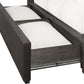 Oxford King-Size Storage Bed in Dolphin