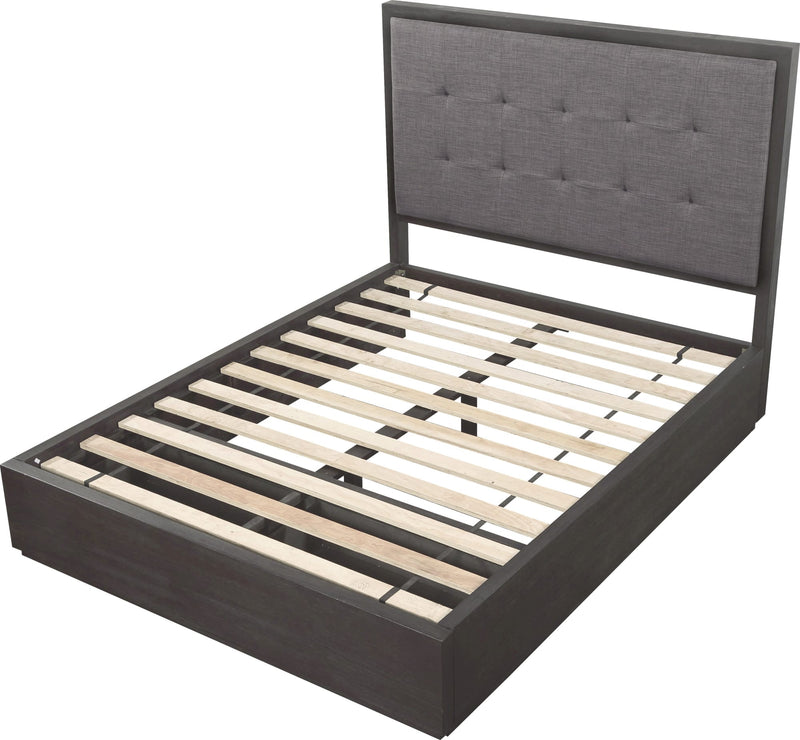 Oxford King-Size Storage Bed in Dolphin