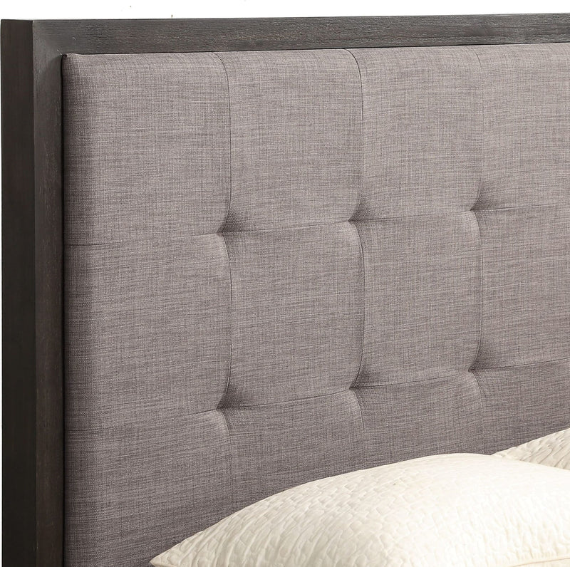 Oxford King-Size Platform Bed in Dolphin