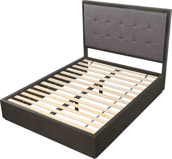 Oxford King-Size Platform Bed in Dolphin