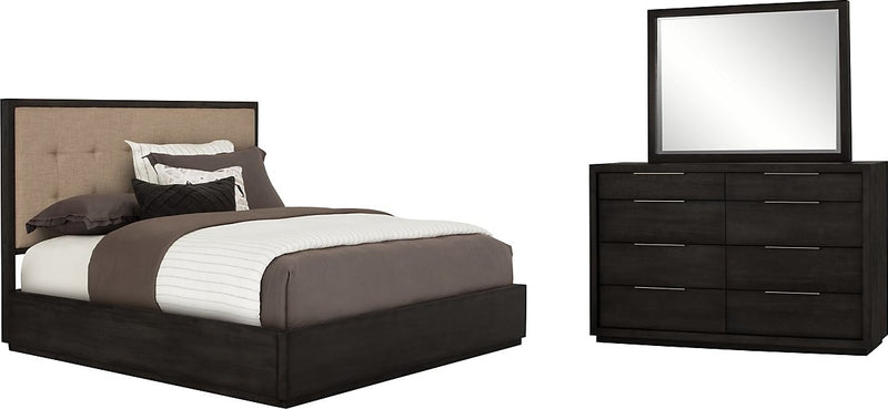 Oxford California-King Platform Bed in Dolphin
