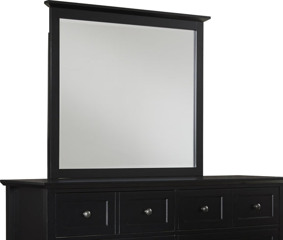 Paragon Beveled Glass Mirror in Black