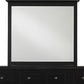 Paragon Beveled Glass Mirror in Black