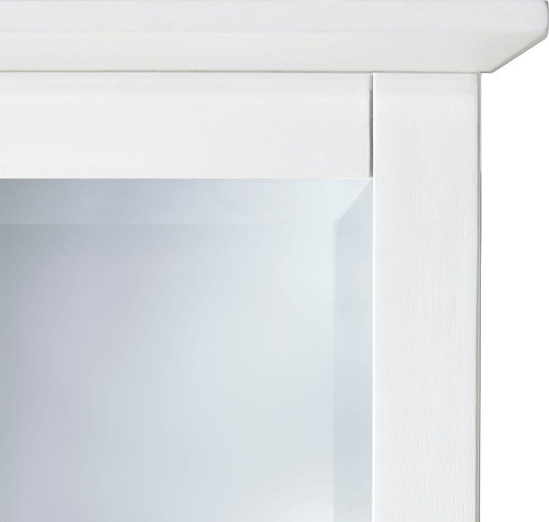 Paragon Beveled Glass Mirror in White