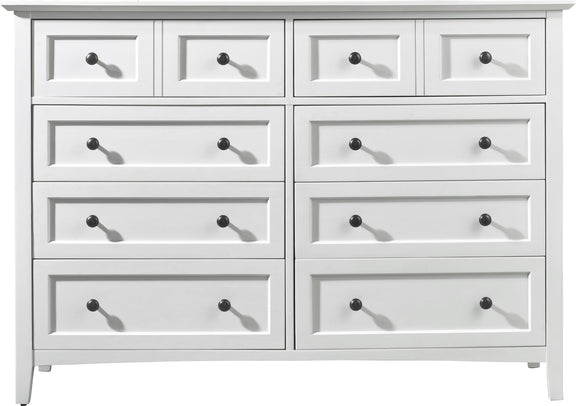 Paragon Eight Drawer Dresser in White (2024)