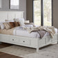 Paragon California King-size Four Drawer Storage Bed in White