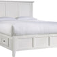Paragon California King-size Four Drawer Storage Bed in White