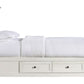 Paragon California King-size Four Drawer Storage Bed in White