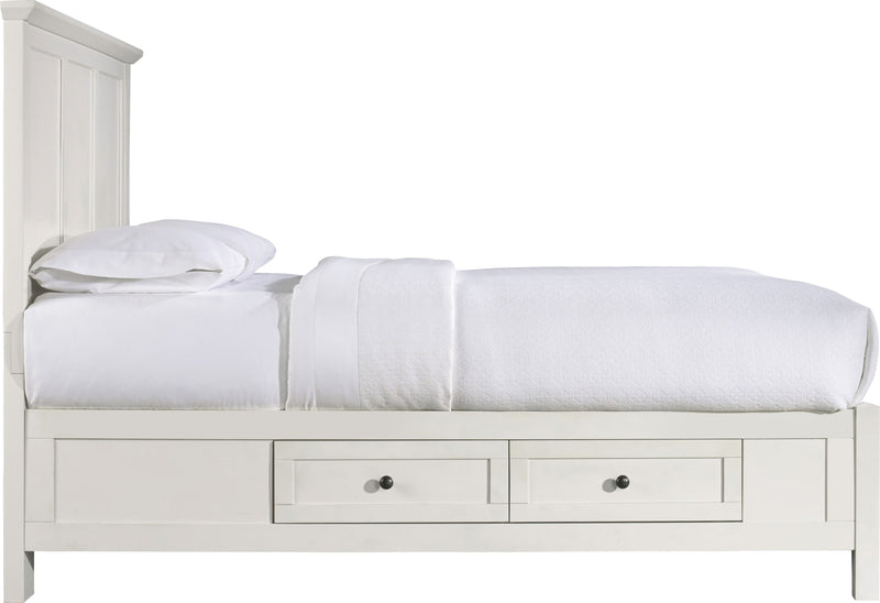 Paragon California King-size Four Drawer Storage Bed in White