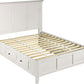 Paragon California King-size Four Drawer Storage Bed in White
