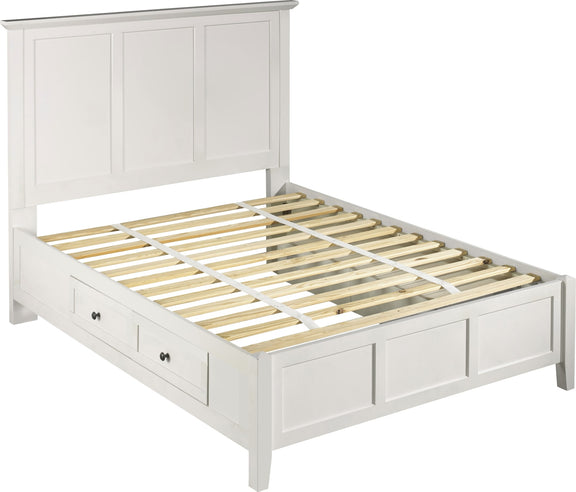 Paragon California King-size Four Drawer Storage Bed in White