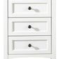 Paragon Three Drawer Nightstand in White