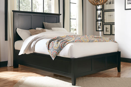 Paragon California King-size Panel Bed in Black