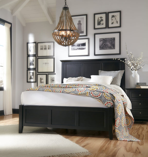 Paragon California King-size Panel Bed in Black