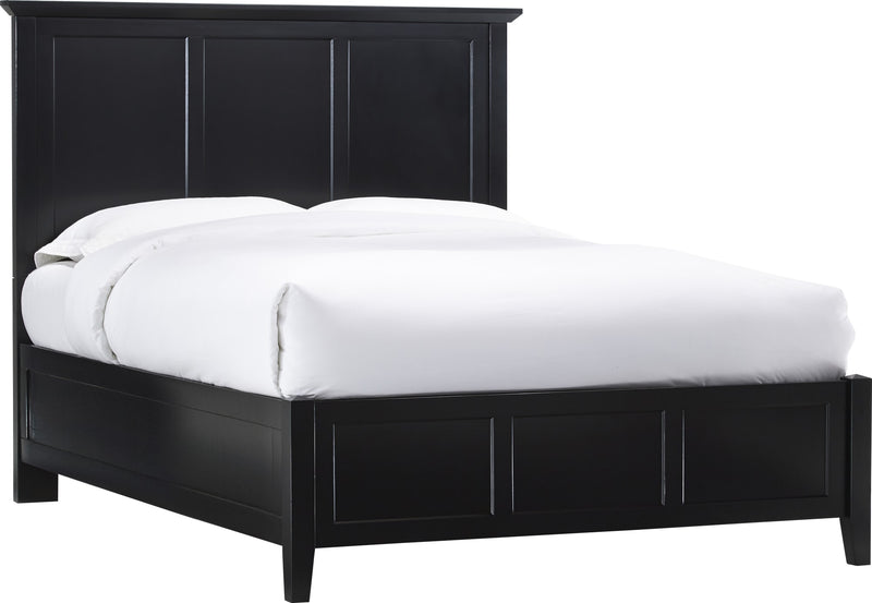 Paragon California King-size Panel Bed in Black