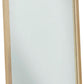 Penny Beveled Glass Floor Mirror in Buff Cream
