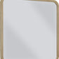 Penny Beveled Glass Wall or Dresser Mirror in Buff Cream