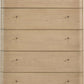 Penny Five Drawer White Ash Chest in Buff Cream