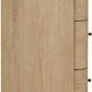 Penny Five Drawer White Ash Chest in Buff Cream