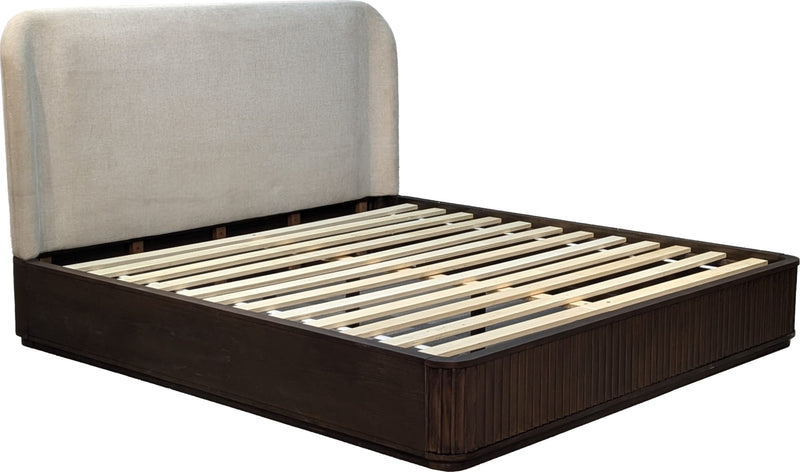 Penny Fluted KG Bed - Ch Ms