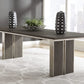 Plata Extension Dining Table in Thunder Grey