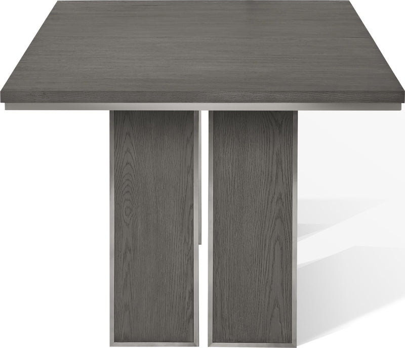 Plata Extension Dining Table in Thunder Grey
