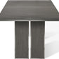 Plata Extension Dining Table in Thunder Grey