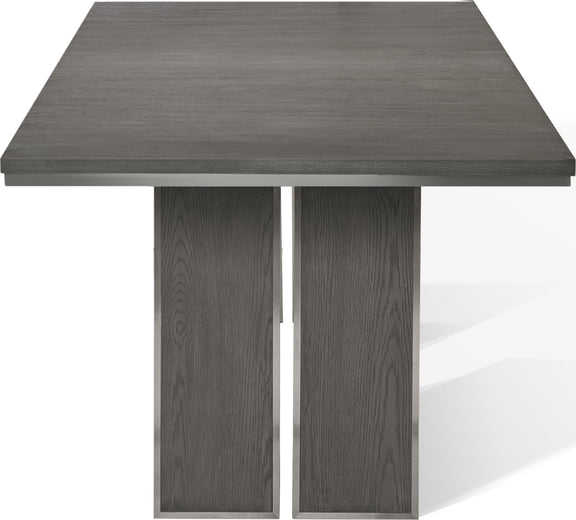 Plata Extension Dining Table in Thunder Grey