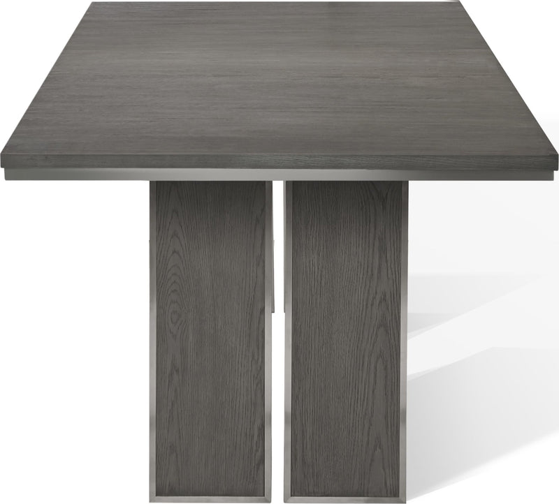 Plata Extension Dining Table in Thunder Grey