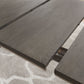 Plata Extension Dining Table in Thunder Grey