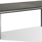Plata Extension Dining Table in Thunder Grey