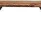 Reese Live Edge Solid Wood Metal Leg Console Table in Natural Acacia