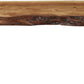 Reese Live Edge Solid Wood Metal Leg Dining Bench in Natural Acacia