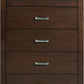 Riva Five Drawer Chest in Chocolate Brown (2024)