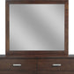 Riva Mirror in Chocolate Brown