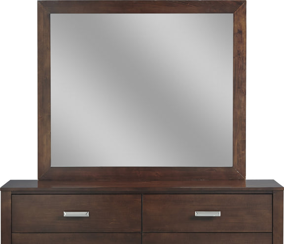 Riva Mirror in Chocolate Brown