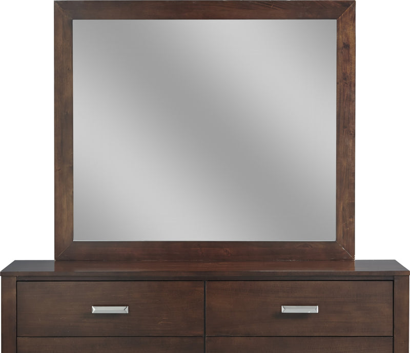 Riva Mirror in Chocolate Brown