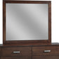 Riva Mirror in Chocolate Brown