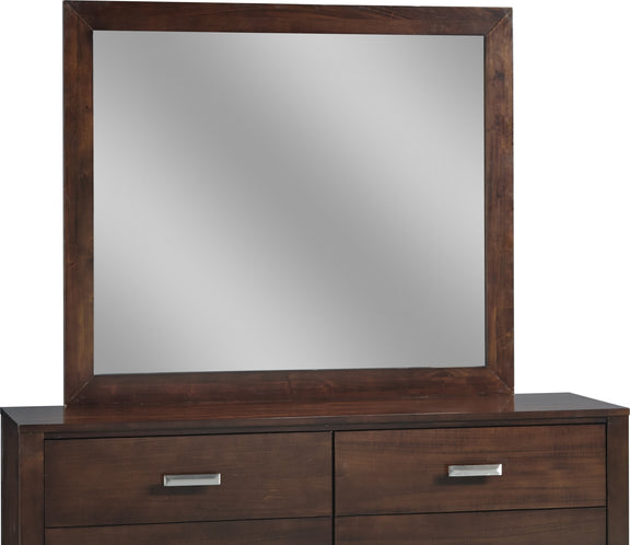 Riva Mirror in Chocolate Brown