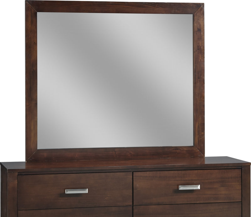 Riva Mirror in Chocolate Brown