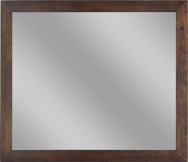 Riva Mirror in Chocolate Brown