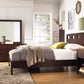 Riva Full-size Platform Bed in Chocolate Brown