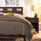 Riva Twin-size Platform Bed in Chocolate Brown