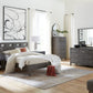 Riva Queen-size Platform Bed in Sharkskin
