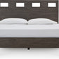 Riva Full-size Platform Bed in Sharkskin