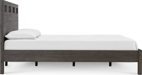 Riva Full-size Platform Bed in Sharkskin