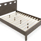 Riva King-size Platform Bed in Sharkskin